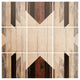 Deny Designs Iveta Abolina Geo Wood 2 Wood Wall Mural, 4'x4'