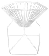 Acapulco Indoor/Outdoor Handmade Rocker, White Weave, White Frame