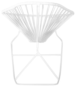 Acapulco Indoor/Outdoor Handmade Rocker, White Weave, White Frame