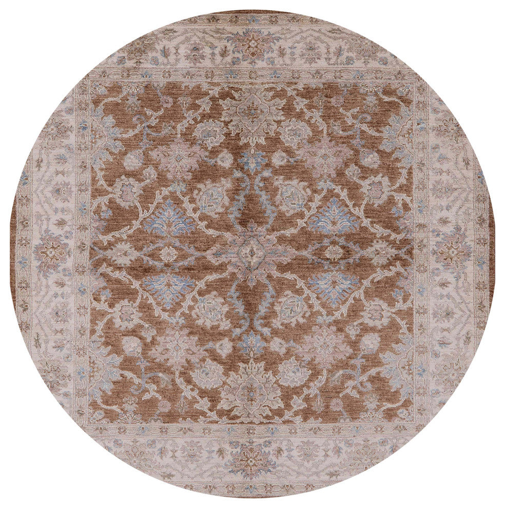 Ahgly Company Indoor Round Mid-Century Modern Area Rugs, 4' Round