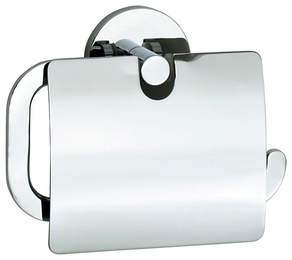 Loft Toilet Roll Holder With Cover Chrome