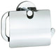 Loft Toilet Roll Holder With Cover Chrome