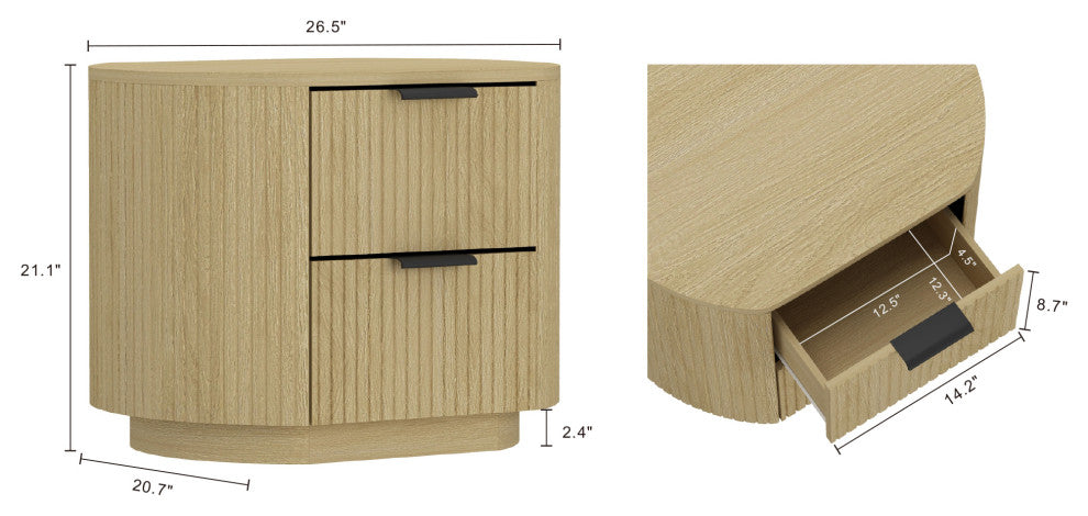 Manhattan Comfort Olivia Nightstand