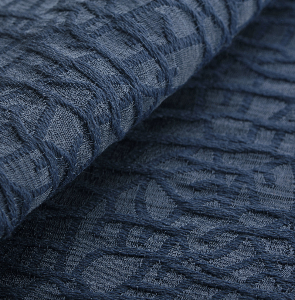 Angola Jacquard Pillow Shell and Valance Set, Real Teal, Pillow