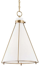 Eldridge 1-Light Pendant, Aged Brass