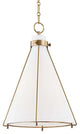 Eldridge 1-Light Pendant, Aged Brass