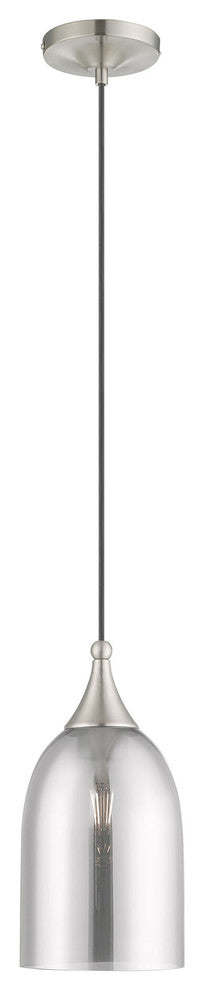 Livex Lighting Brushed Nickel 1-Light Mini Pendant