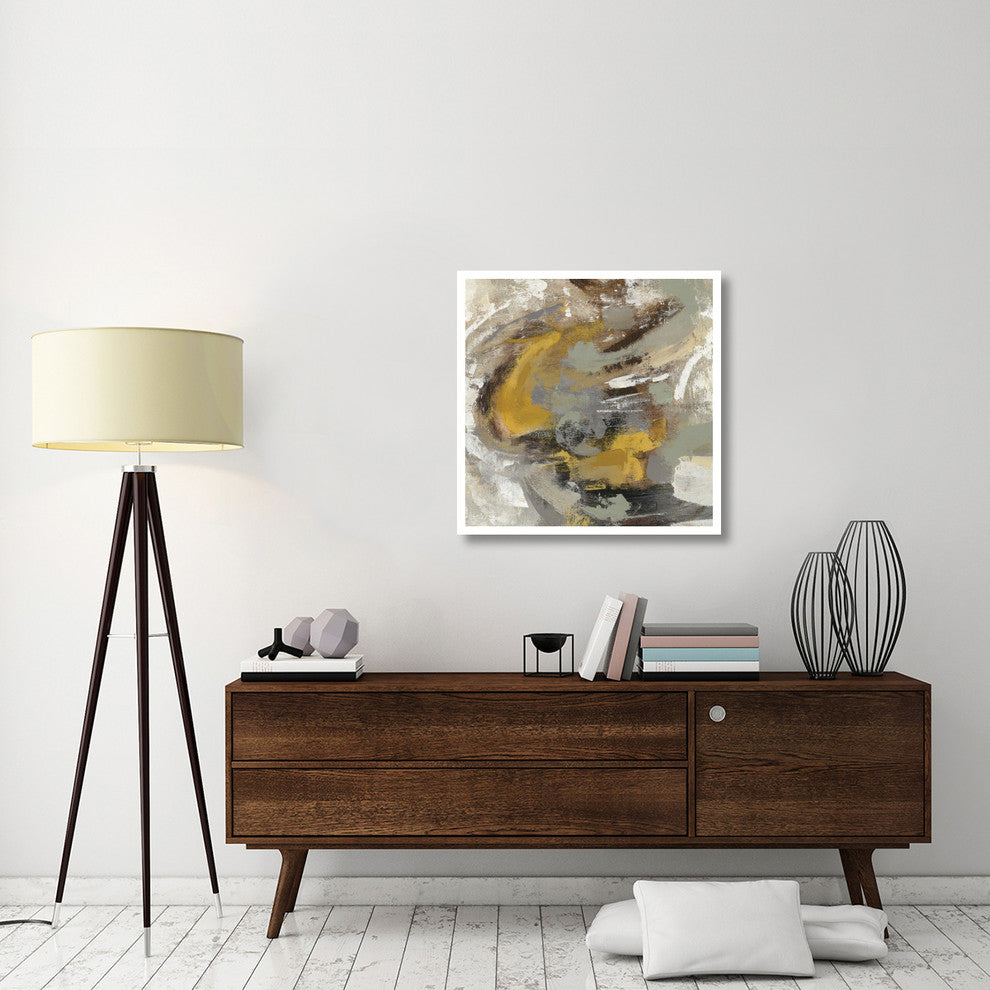 "Amber Ring v2" Digital Paper Print by Silvia Vassileva, 32"x32"
