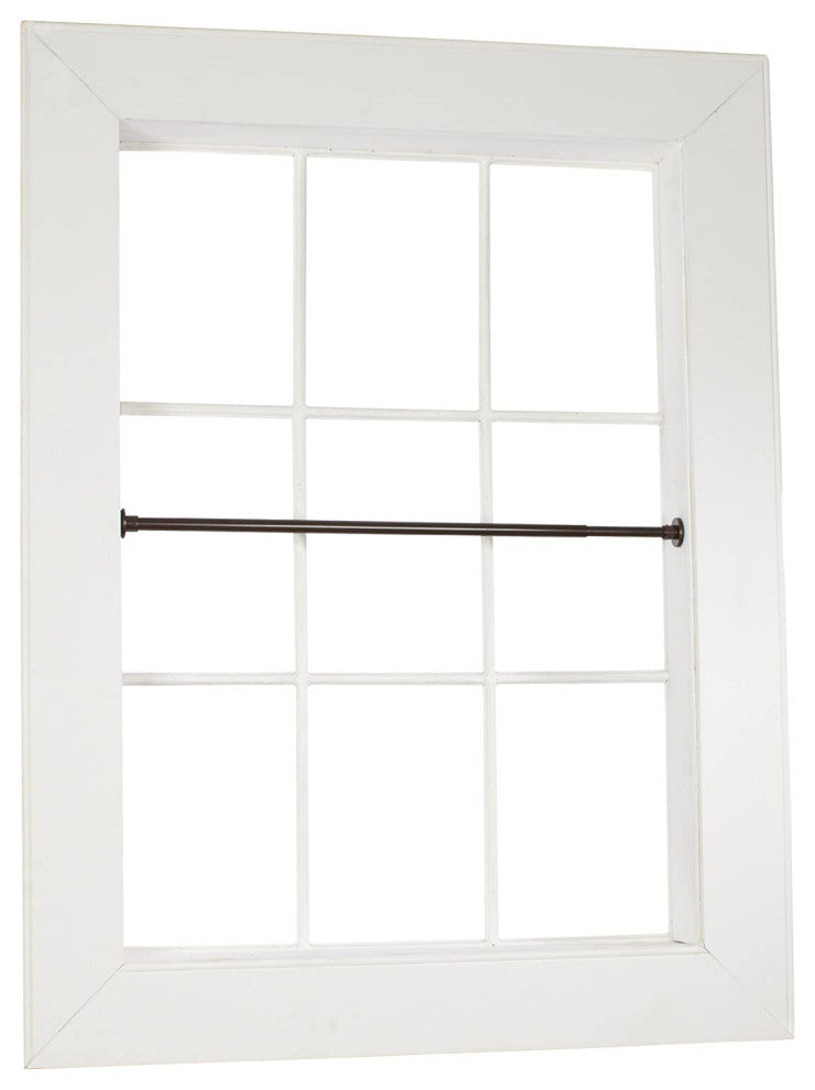 Versailles Green Room 3/4" Stainless Duo Tension Rod In/outdoor48"x86" Espresso