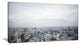 Panoramic Aerial View of Big City, Landscape Canvas Art Print, 60"x28"