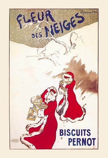 Fleur Des Neiges - Biscuits Pernot- Fine Art Giclee Print 24" x 36"