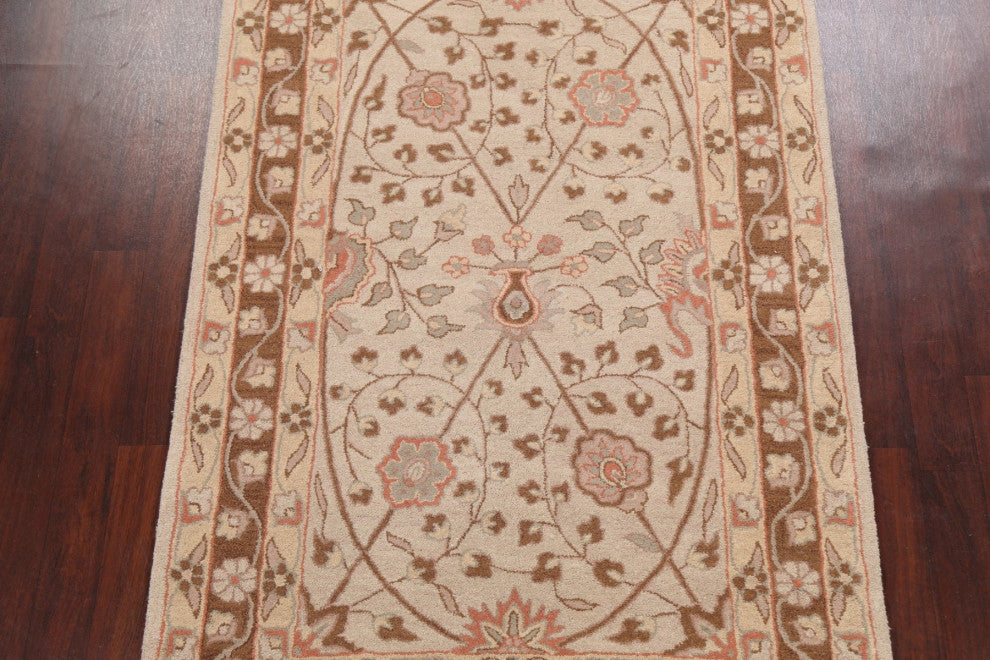 Floral Oriental Area Rug Hand-tufted Traditional Wool Carpet 5x8