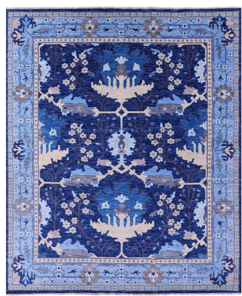 William Morris Handmade Wool Rug 12' 1" X 15' 1" - Q19233