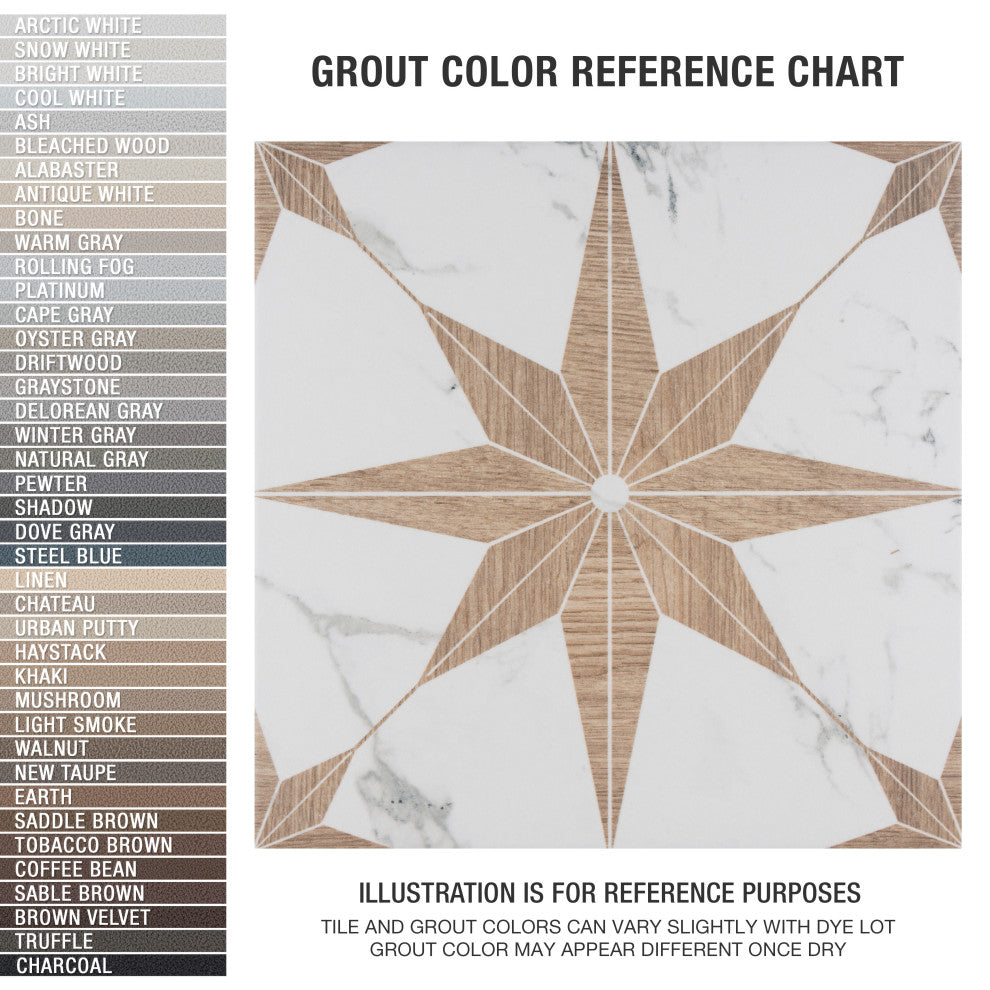 Llama Stella Loire Porcelain Floor and Wall Tile, Noce, Noce