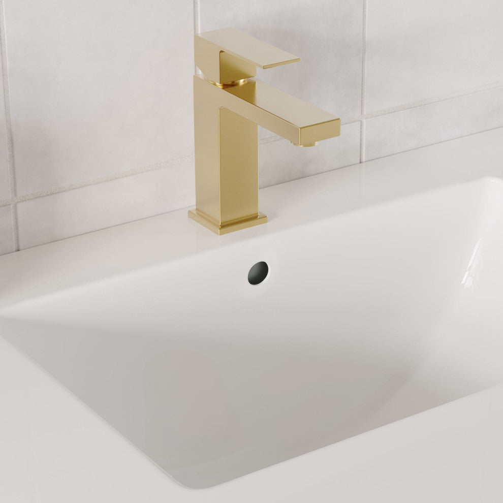 The Sala Bathroom Vanity, Green, 24", Single Sink, Wall Mount