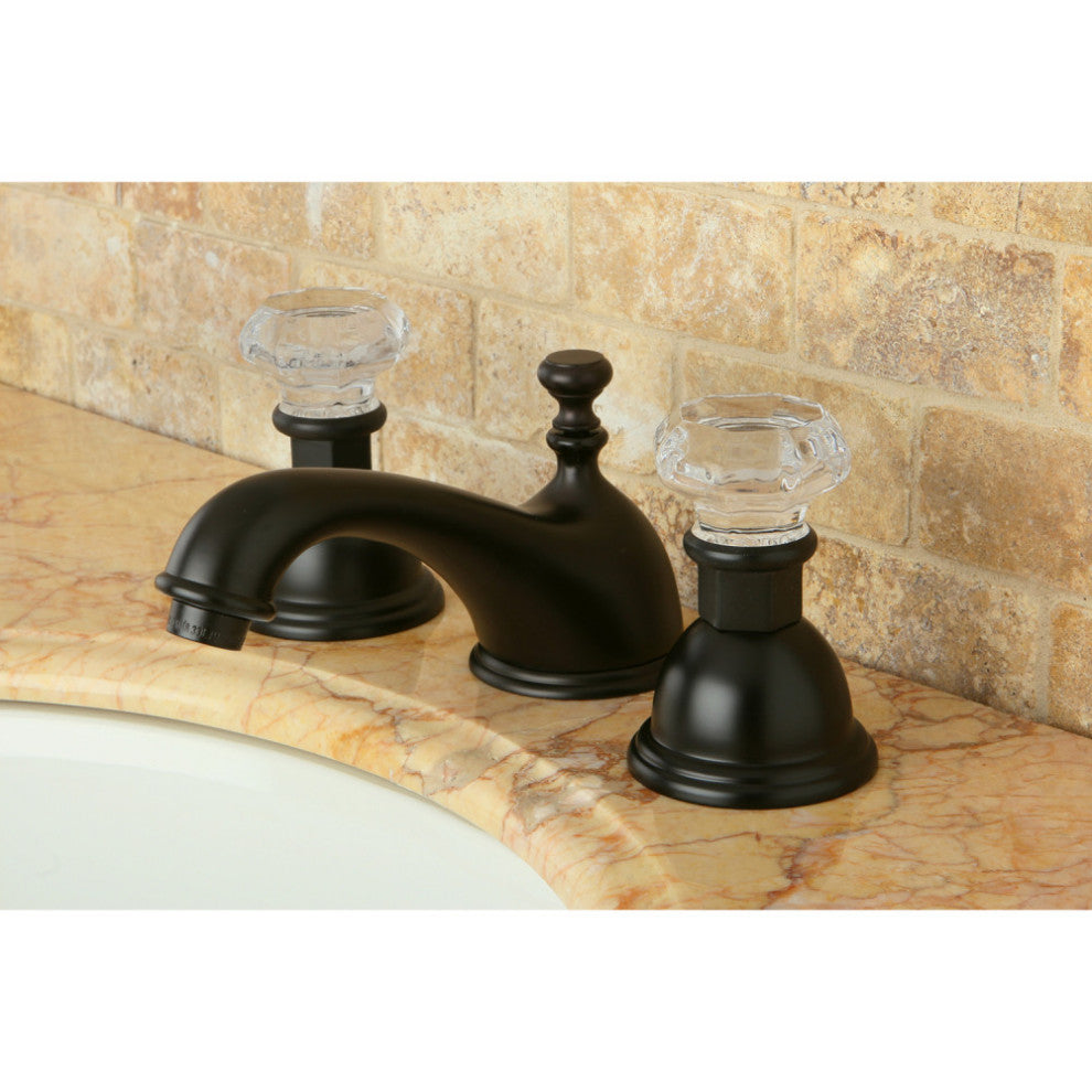 Kingston Brass Widespread Bathroom Faucet With Brass Pop-Up, Oil Rubbed Bronze