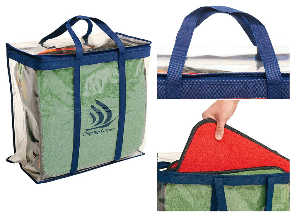 Flagship Carpets VA1012-S24FS 16"X16" Set Of 24 Nature Square Educational Rug