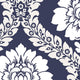 Shades, Damask Geometric Graphic White, Blue Wallpaper Sample