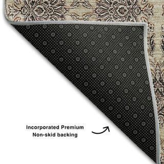 Premium Machine Washable Mayfield AMF702 Ivory 5' x 7'6" Rug