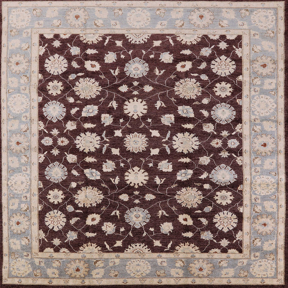 Ahgly Company Indoor Square Mid-Century Modern Area Rugs, 7' Square