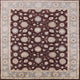 Ahgly Company Indoor Square Mid-Century Modern Area Rugs, 7' Square