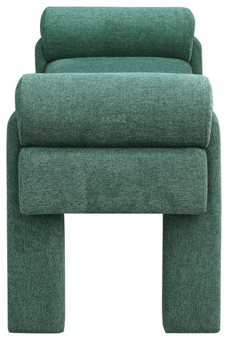 Stefano Upholstered Bench, Green