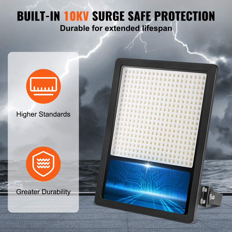 VEVOR LED Stadium Light 300W 35000LM LED Flood Light 6500K Daylight White IP65