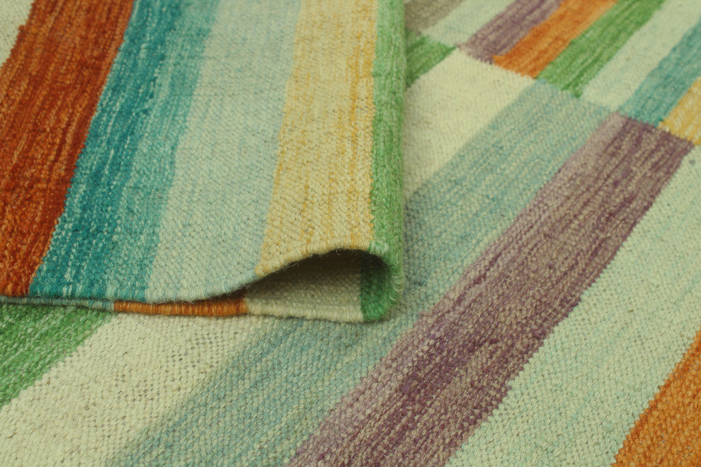 Winchester Kilim Chauncel Rust/Green Rug, 5'0x6'4