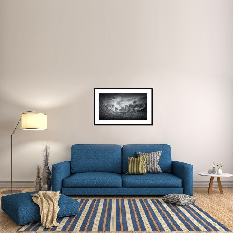 "Yosemite Valley" Framed Digital Print by Mike Leske, 44x28"