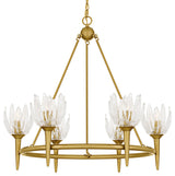Quoizel SHA5032 Shea 6 Light 31"W Candle Style Chandelier - Brushed Gold