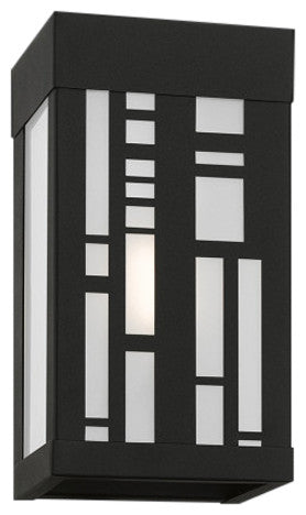 Malmo 1 Light Textured Black Outdoor ADA Small Sconce