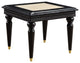Lv01159 End Table With Marble Top, Marble Top & Black Finish, Tayden