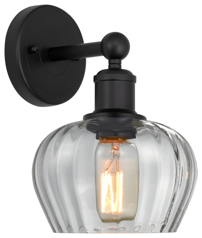 Innovations 616-1W-BK-G92 Fenton 1 Light 6.5" Sconce, Matte Black