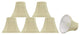 30011-6 Small Bell  Chandelier Clip On Lamp Shade Butter Creme 3"x6"x5"