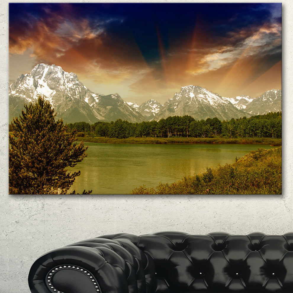 Grand Teton National Park, Extra Large Landscape Canvas Art Print, 40"x30"