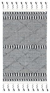 Safavieh Casablanca Collection CSB575Z Rug, Black/Ivory, 5' X 8'