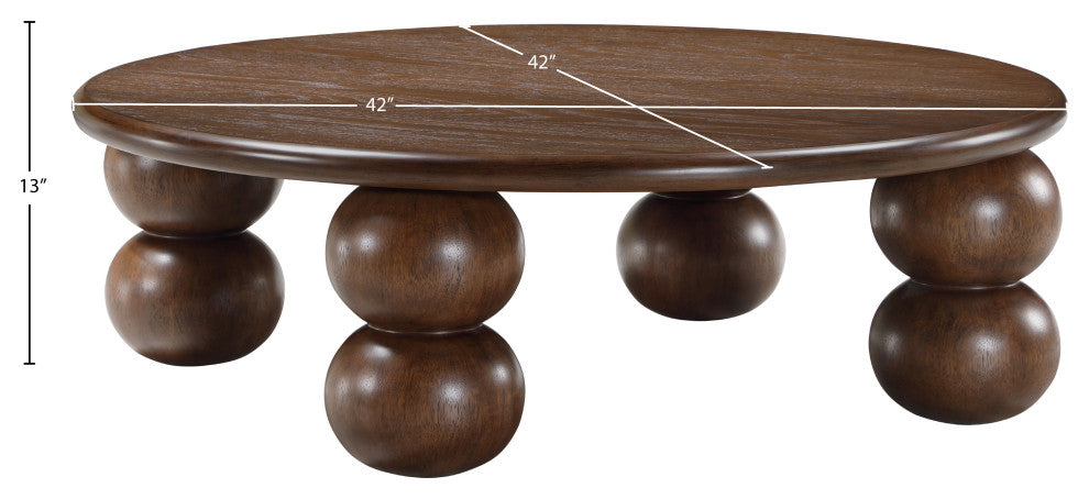 Kelvin Wood Coffee Table, Brown