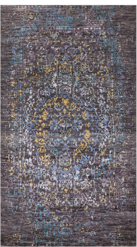 Persian Wool and Silk Hand Knotted Rug 3' 0" X 5' 4" Q6318