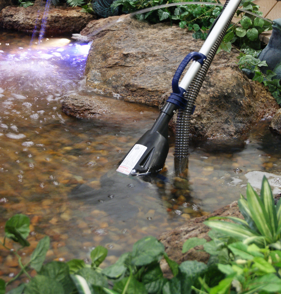 Traditional Pond Vacuum with Adjustable Telescopic Handle and 2 Brush Heads