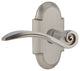 Cottage Plate With Swan Lever, Satin Nickel, Right-Handed