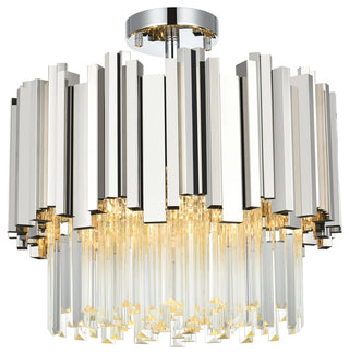 Home Living 16" Flush Mount, Chrome