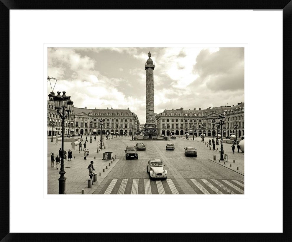 "Place Vendome, Paris" Framed Digital Print by Vadim Ratsenskiy, 24x20"