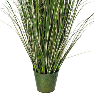 Vickerman Grass In Iron Pot, Unlit, 48"