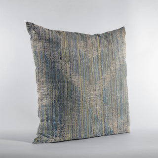 Plutus Blue Diamond Jacquard Luxury Throw Pillow, 22"x22"