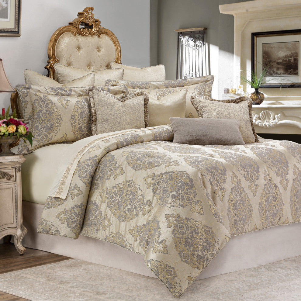 Bennett 10-Piece King Comforter Set - Champagne
