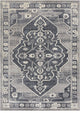 Well Woven Pearl Republic Dark Gray Modern Distressed Medallion Soft Area Rug