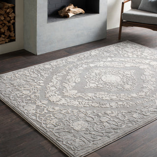 Tibetan Updated Traditional Camel, Charcoal Area Rug, 2'x3'