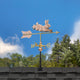 Rabbit Cottage Weathervane Copper WithRoof Mount by Good Directions