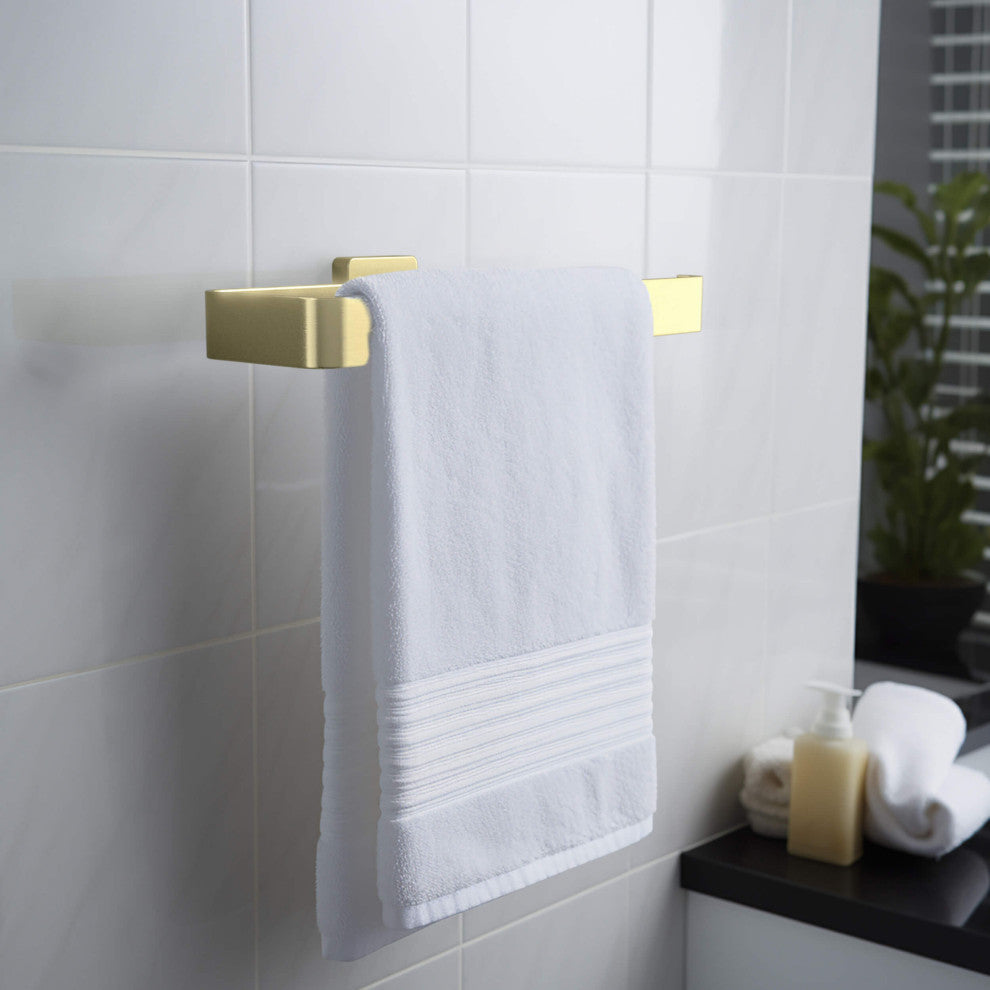 Blaze 2 Piece Bathroom Hardware Set, Brushed Gold