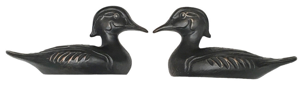 DHP93-SH Duck Decoy Pull, Left Facing, Oil Rub Bronze